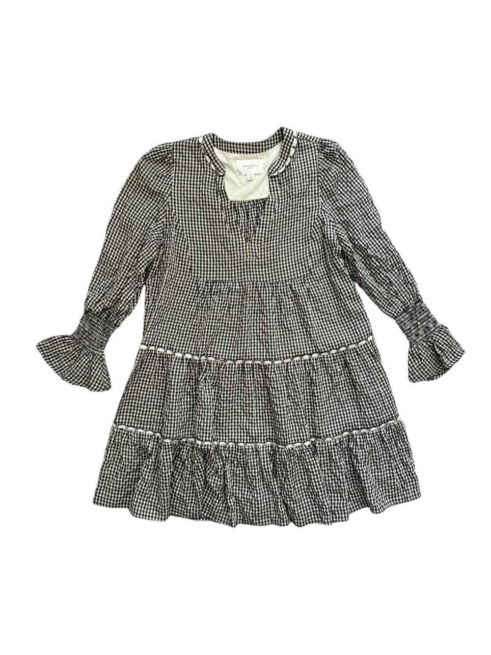 Tuckernuck Pomander Place Gingham Dress in Navy and Cream - Size Medium